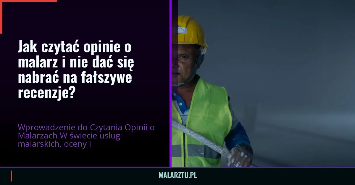 Jak czytać opinie o malarz i nie dać się nabrać na fałszywe recenzje?