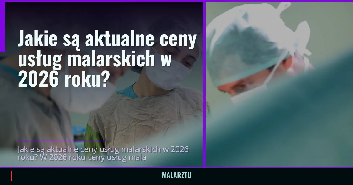 Jakie są aktualne ceny usług malarskich w 2026 roku?