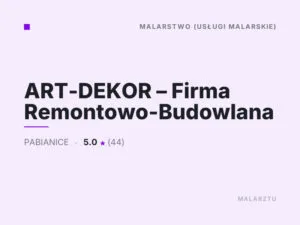 ART-DEKOR – Firma Remontowo-Budowlana