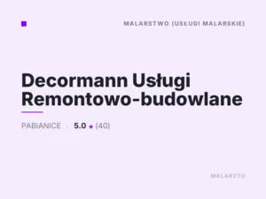 Decormann Usługi Remontowo-budowlane