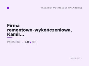 Firma remontowo-wykończeniowa, Kamil Sobański