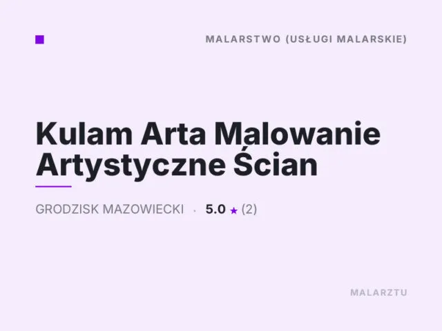 Kulam Arta Malowanie Artystyczne Ścian