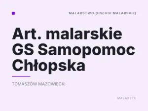 Art. malarskie GS Samopomoc Chłopska