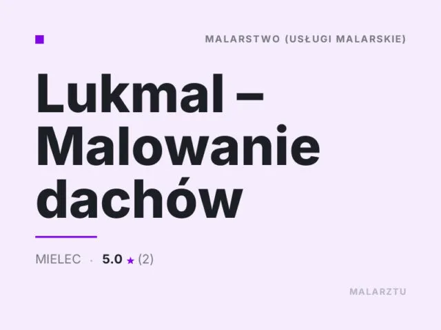 Lukmal – Malowanie dachów
