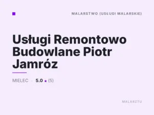 Usługi Remontowo Budowlane Piotr Jamróz