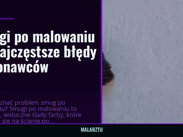Smugi po malowaniu — najczęstsze błędy wykonawców — malarztu.pl