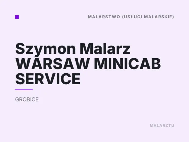 Szymon Malarz WARSAW MINICAB SERVICE