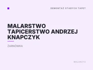 Malarstwo Tapicerstwo Andrzej Knapczyk