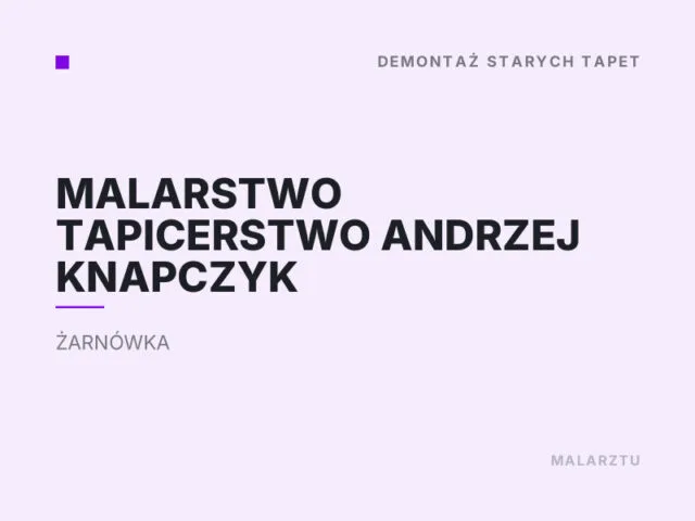 Malarstwo Tapicerstwo Andrzej Knapczyk