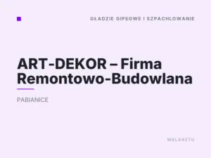 ART-DEKOR – Firma Remontowo-Budowlana