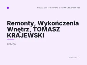 Remonty, Wykończenia Wnętrz, TOMASZ KRAJEWSKI