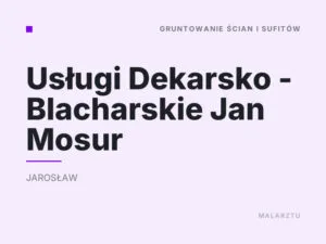 Usługi Dekarsko – Blacharskie Jan Mosur
