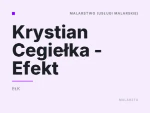 Krystian Cegiełka – Efekt