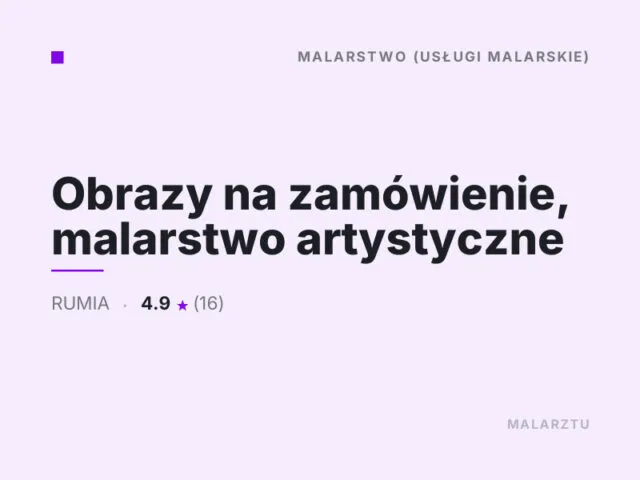 Obrazy na zamówienie, malarstwo artystyczne