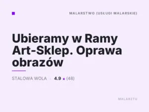 Ubieramy w Ramy Art-Sklep. Oprawa obrazów