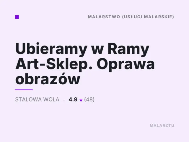 Ubieramy w Ramy Art-Sklep. Oprawa obrazów