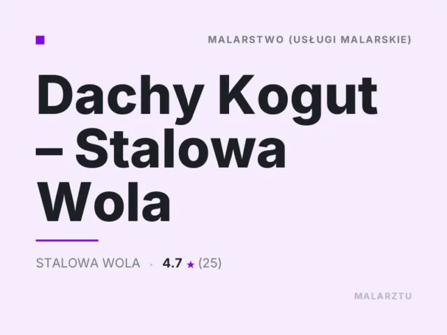 Dachy Kogut – Stalowa Wola