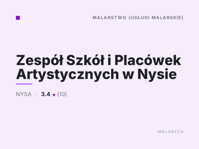 Zespół Szkół i Placówek Artystycznych w Nysie
