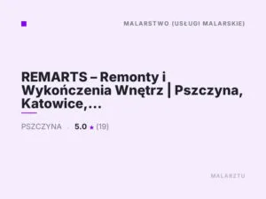REMARTS – Remonty i Wykończenia Wnętrz | Pszczyna, Katowice, Śląsk