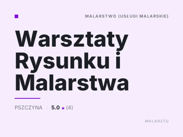Warsztaty Rysunku i Malarstwa