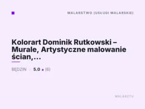 Kolorart Dominik Rutkowski – Murale, Artystyczne malowanie ścian, Eko Murale