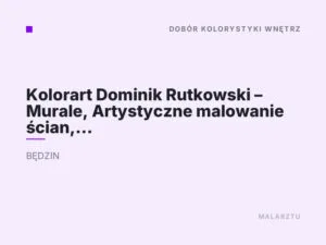 Kolorart Dominik Rutkowski – Murale, Artystyczne malowanie ścian, Eko Murale