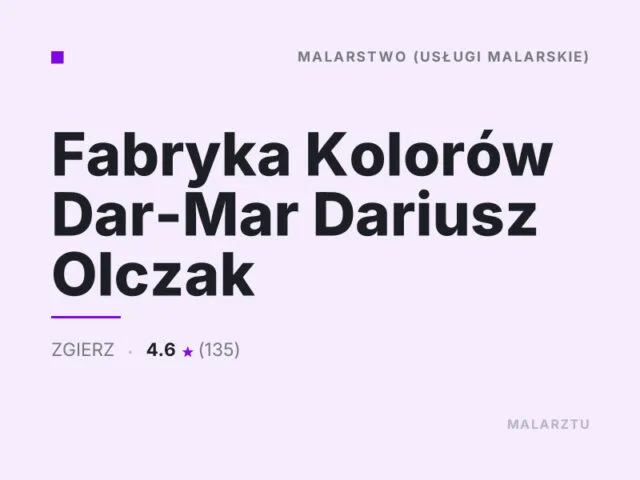 Fabryka Kolorów Dar-Mar Dariusz Olczak