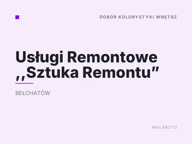 Usługi Remontowe ,,Sztuka Remontu”