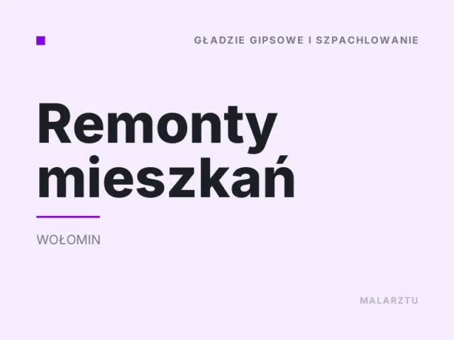 Remonty mieszkań